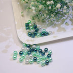 200 PCS Green Vase Fillers, Pearls Bead for Centerpieces Vases, 10/14/20 MM No Hole Beads, Fake Pearls for Wedding Birthday Anniversary Theme Party Table Centerpieces Decor