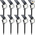 Kaxiida Solar Lights Outdoor Waterproof - 2025 Upgrade 3 Level Ultra Bright Spot Lights Uplights, LED Landscape Spotlight for Tree, Pathway, Wall, Adjustable Solar Panel Auto On/Off