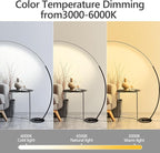 CHICLUX Arc Floor Lamp, Dimmable LED Floor Lamp with 3 Color Temperatures, Ultra Bright, Modern Standing Tall Lamp with Remote Reading Floor Lamp for Living Room Bedroom Office