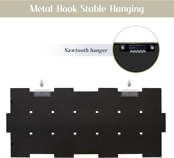 Jerry & Maggie 4X6 Collage Picture Frames for Wall Decor, 21 Opening Collage Wall Hanging for 6x4 Photo, Multi Picture Frame Set with One-piece Design Gold