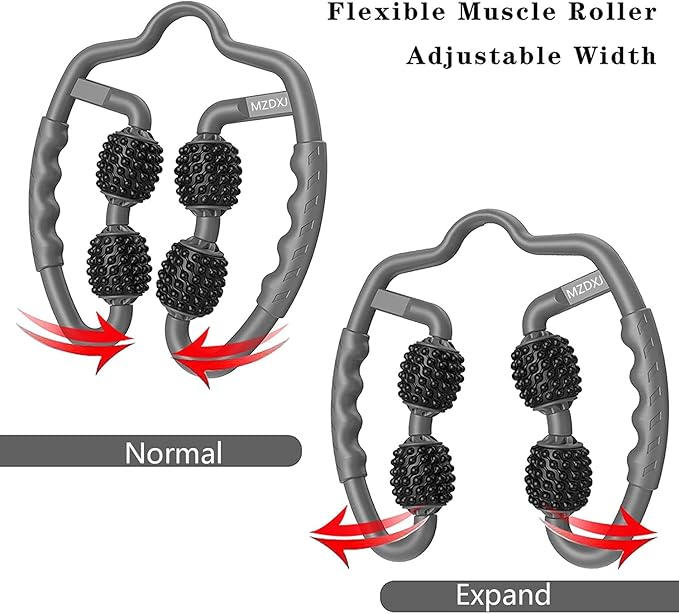 Cellulite Massage Tool Deep Fascia Massager & Dimpled Skin Remover for Legs - Anti-Cellulite Roller Tech with Lymphatic Drainage, Smooth Skin & Pain Relief for Thighs & Buttocks Sculpting