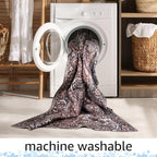 Keen Home Design 4x6 Rug - Machine Washable Area Rug with Non-Slip Backing, Ideal for Living Room, Dining Room, Bedroom - Vintage, Easy Clean, Durable, Low Pile Rug - (4' x 6')