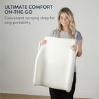 Double Leg Elevation Pillow - Memory Foam Leg Elevating Wedge Pillow - Foam Leg Support Pillow & Knee Wedge to Elevate Feet & Knee for Back Sleeping - Both Legs