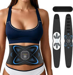 Ab Stimulator Muscle Toner, Abs Stimulator Abdominal Massage Belt with Heat for Belly Fat Burning & Cellulite Melting & Stomach Smooth Firming, Lower Back Massager for Women Men Pain Relief Gifts