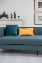 Couch Pillow Covers 12x20 Golden Yellow: 2 Pack Cozy Soft Velvet Rectangular Throw Pillow Cases for Farmhouse Home Decor