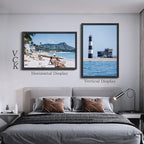 VCK 27x40 Solid Wood Poster Frames Set of 3, Exclusive Woodgrain Black Picture Frame, Wall Mounting Hanging