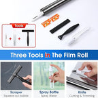 Homein One Way Privacy Window Film with Tool Window Tint for Home See Out Not in Heat Control Sun Blocking Mirror Reflective Anti UV Covering Static Cling No Glue Black-Sliver 17.5 x 157.4 inch