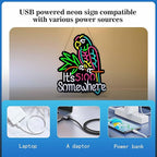 Ultrathin Its 5 00 O'clock Some Where Neon Sign Art Wall Lights for Bedroom Windows Glass Hotel Pub Cafe Wedding Birthday Party Gifts