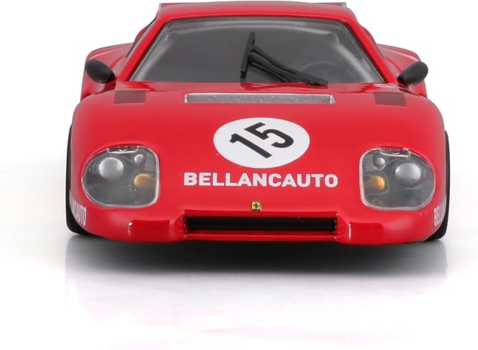 1:43 B18-36308 F-errari LaFerrari Racing 512 BB (II Serie) 1981, Red #15 Alloy Car Die Cast Car Model (512 BB 1981, #15)