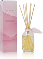 LOVSPA Reed Diffuser Set, Soothe Tahitian Vanilla Bean Scented Oil Diffuser with Sticks, Home Fragrance Accessories for Bathroom Shelf Decor, Aroma Diffusers for Home or Office Fall Decor, USA Made