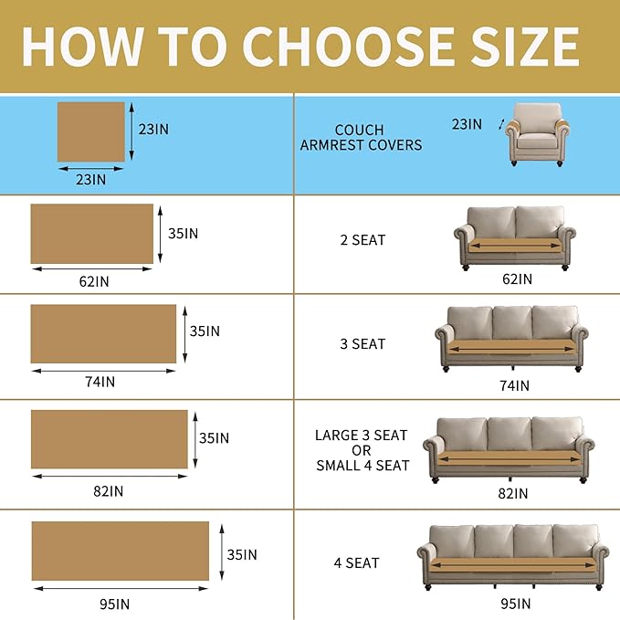 HAOMAIJIA Waterproof Couch Cover for Dogs Washable,Faux Fur Pet Couch Covers for Sofa,Soft Dog Bed Cover Non-Slip Couch Covers for 3 Cushion Couch Sofa Pet Friendly (Brown, 23" x 23" 2 Pack)