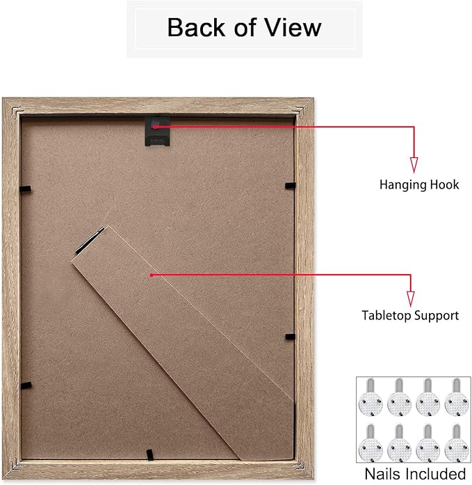 HoozGee Framed Botanical Wall Art Prints Set of 6 Tropical Leaves Plant Leaf Canvas Print Wall Decor Green Wall Art Posters Bedroom Living Room Decor (Tropical Leaf Art, 8"x10" FRAMED)