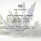 Muse Apothecary Room Ritual - Aromatic and Relaxing Room Mist, 8 oz, Infused with Natural Essential Oils - Aloe + Eucalyptus + Lavender, 2 Pack