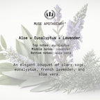 Muse Apothecary Room Ritual - Aromatic and Relaxing Room Mist, 4 oz, Infused with Natural Essential Oils - Aloe + Eucalyptus + Lavender