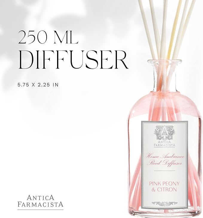 Antica Farmacista Home Ambiance Diffuser, Peonia, Gardenia & Rosa, 8.45 Fl Oz