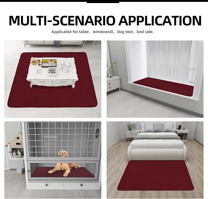 Easy-Going Sectional Couch Covers for Dogs L Shape Sofa Cover Reversible Sofa Slipcover Chaise Lounge Cover Furniture Protector Cover for Pets Dog Cat (42 x 68 inches, Christmas Red/Christmas Red)