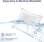 20x20 Pillow Inserts Set of 2, Machine Washable Soft Fluffy Hypoallergenic Virgin Polyester Premium Throw Pillow Stuffer, Decorative Cushion for Bed, Couch, Sofa,Indoor - White