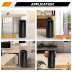 BEAMNOVA Commercial Trash Can 16.5 Gallon Open Top Outdoor Indoor Garbage Enclosure Inner with Lid Inside Barrel 14.6 * 32.7 inch Stainless Steel Industrial Waste Container