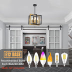 ANKYLHUA Black Gold Chandelier,6-Lights Ceiling Light Fixture E12,Adjustable Hight Pendant Lights Kitchen Island,Chandeliers for Dining Room,Bedroom,Entryway,Foyer