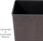 LA JOLIE MUSE 30 inch Tall Planters Set of 2, Indoor/Outdoor Rectangular Large V Shaped Taper Planters for Front Door