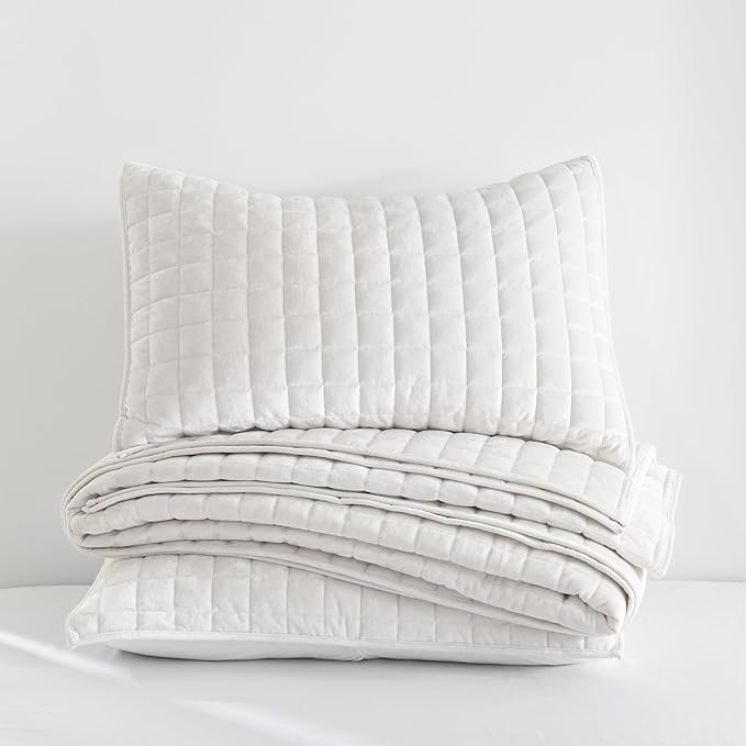 Secgo Twin Comforter Set for Bed - Velvet Quilts Twin Size, Black Bedspreads (68 * 86 Inch) with 2 Pillow Shams, Patchwork Reversible Lightweight Bedding