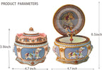 Carousel Horse Music Box Collectible Mechanical Rotate Musical Box with Sankyo 18-Note Wind Up and Colorful Lights for Kids Girls Christmas Birthday Gifts (Always with Me)