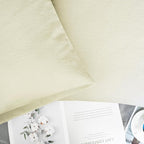 CaliTime Throw Pillow Covers Decorative 20 X 26 Inches Pack of 2 Cozy Chenille Standard Pillow Shams Cases for Couch Sofa Bed Living Room Home Beige