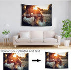 Custom Tapestry For Wall Bedroom Custom Backdrop Personalized Image Text Photo Customized Funny Tapestry Banners And Signs Single Picture Horizontal Tapestrys