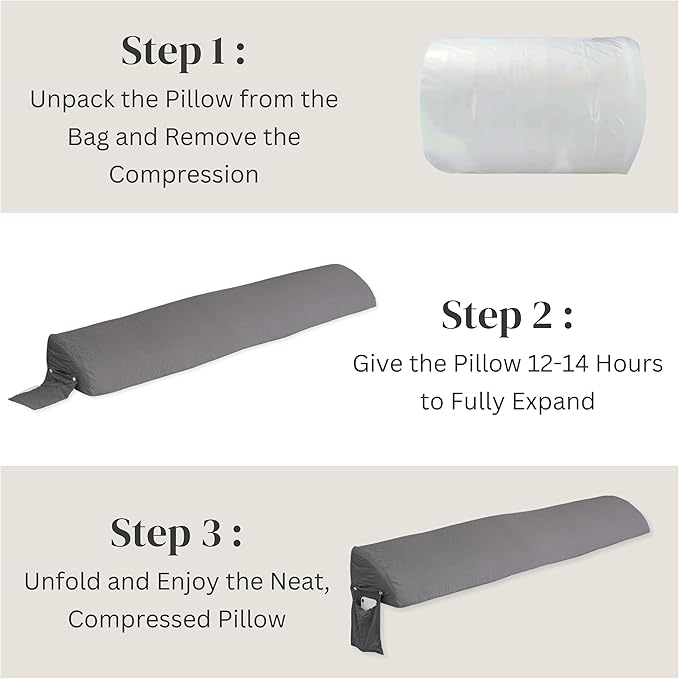 Wedge Pillow Headboard | Soft Headboard Pillow with 2 Side Packets, Triangle Pillow Wedge for Headboard, Bed Gap Filler Headboard Wedge Pillow, Ideal Bed Wedge Pillow for Headboard - King