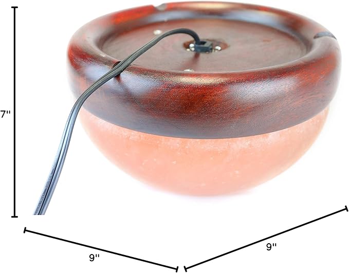 Himalayan Secrets® Salt Dome Lamp | for Warming Up Hands and Feet (9" Diameter)