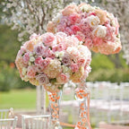 200 PCS Orange Vase Fillers, Pearls Bead for Centerpieces Vases, 10/14/20 MM No Hole Beads, Fake Pearls for Wedding Birthday Anniversary Theme Party Table Centerpieces Decor