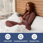 Full Size 4 Piece Sheet Set - Comfy Breathable & Cooling Bed Sheets Set - Hotel Luxury Bedding for Women, Men, Kids, Teens, Boys & Girls - Deep Pockets, Soft, Wrinkle Free - Oeko-Tex - Antique White