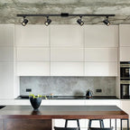 Globe Electric 59738 Tribeca 4-Light 56" Track Lighting Kit, Matte Black, Bulb Not Included