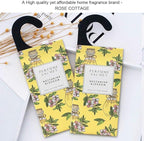 ROSE COTTAGE Large 12 Packs Apricot Blossom Hanging Closet Air Freshener Scented Sachets Long Lasting Smell Goods