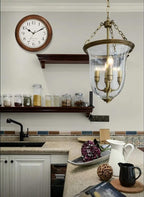 Wooden Wall Clock with Retro Design, 11 Inches Round Wall Clocks Battery Operated Silent Non-Ticking, Big Arabic Numerals, for Kitchen Living Room Classroom Gym and Pool, Brown