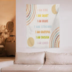 ICMOLYYENLO Boho Plant Aesthetic Tapestry, Abstract Medieval Arch Sun Home Aesthetic Wall Hanging For Bedroom Living Room Dormitory Tapestry 30x40 Inches