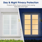 Privacy Window Film Static Cling, Frosted Glass Decorative Window Film with 96% UV Blocking, Non-Adhesive Removable Window Cling for Home Office Bathroom, 17.5 x 393.7 Inches, Pure