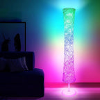 WORLD WIN Floor Lamp, 61'' Smart RGB LED Corner Lamp with Music Sync and 16 Million DIY Colors, 3 Color Temperature, APP & Remote Control, Color Changing Standing Floor Lamp with Stand