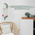 Agate Gemstone Dream Catcher 7 Chakra Tree of Life Dream Catcher with Rainbow Crystal Stones Handmade Dreamcatcher Wall Decor for Adults Boys Girls,Bedroom,Wedding,Garden,Bless Gift(Green Moon)