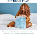 mislili Memory Foam Pillows Queen Size Set of 2, Luxury Cooling Queen Bed Pillows 2 Pack, Adjustable Frim Queen Size Pillows for Stomach Back Side Sleepers, Bed Pillows Washable with Extra Filling