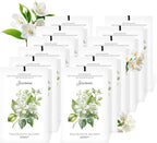MYARO 12 Packs Jasmine Scented Sachets for Drawer and Closet, Long-Lasting Air Freshener Sachets Bags Drawer deodorizers Fresh Scents, Home Fragrance for Lover