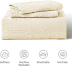 Love's cabin California King Size Quilt Set Beige Bedspreads - Soft Summer Lightweight Bedspread Comforter - Modern Coin Pattern Coverlet for All Season - 3 Pieces (1 Quilt, 2 Pillow Shams)