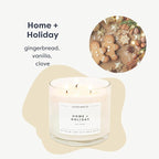 Calyan Wax Co. 3 Wick Candle, Home + Holiday Scented Candle, 43 Hour Burn Time, 3 Wick Soy Candles, Non Toxic & Vegan Soy Wax, Glass Jar Scented Candles, 14.9oz