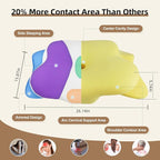 2024 Ergonomic Memory Foam Cervical Pillow-Neck and Shoulder Support, Hollow Design for Neck Pain Relief and Orthopedic Comfort,Adjustable for Side,Back,Stomach Sleepers, Queen Size with a Pillowcase