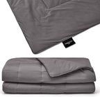 Miracle Made Soft Cooling Comforter – All-Season Silver-Infused Cozy Cotton Fabric – Lightweight, Hypoallergenic Bedding for Hot Sleepers, Queen Size Blanket, Stone