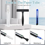 Window Film Transparent Heat Control UV Blocking, 30% VLT Window Tint for Shopfront Glass with Installation Tools, PET Material, Ideal for Stores, Glass Doors and Display Windows, 23.6Inch×196.9Inch