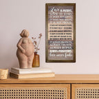 Love is Patient Love is Kind Wall Art, 1 Corinthians 13 Wall Art, God Walls Decor, Hanging Frame Bible Verses Walls Décor, Christian Gift