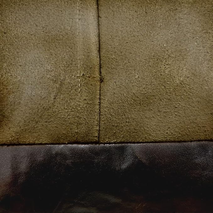 Square Shaped Goat Leather Handmade Eco-Friendly Chocolate Brown Pouf -Square Pouf, 21"x21"x12", Plain Solid Pouf, Goat Leather Pouf, Recycled Foam with Fibre Fill Stuffed Pouf, Leather Pouf PF12