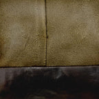 Square Shaped Goat Leather Handmade Eco-Friendly Chocolate Brown Pouf -Square Pouf, 21"x21"x12", Plain Solid Pouf, Goat Leather Pouf, Recycled Foam with Fibre Fill Stuffed Pouf, Leather Pouf PF12