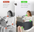 Reading Pillow for Gaming, Large Reading Gaming Pillow for Lap, Bed Arm Rest Pillow Memory Foam Lap Desk Pillow for Working, Crocheting or Sitting in Bed Floor Couch Sofa